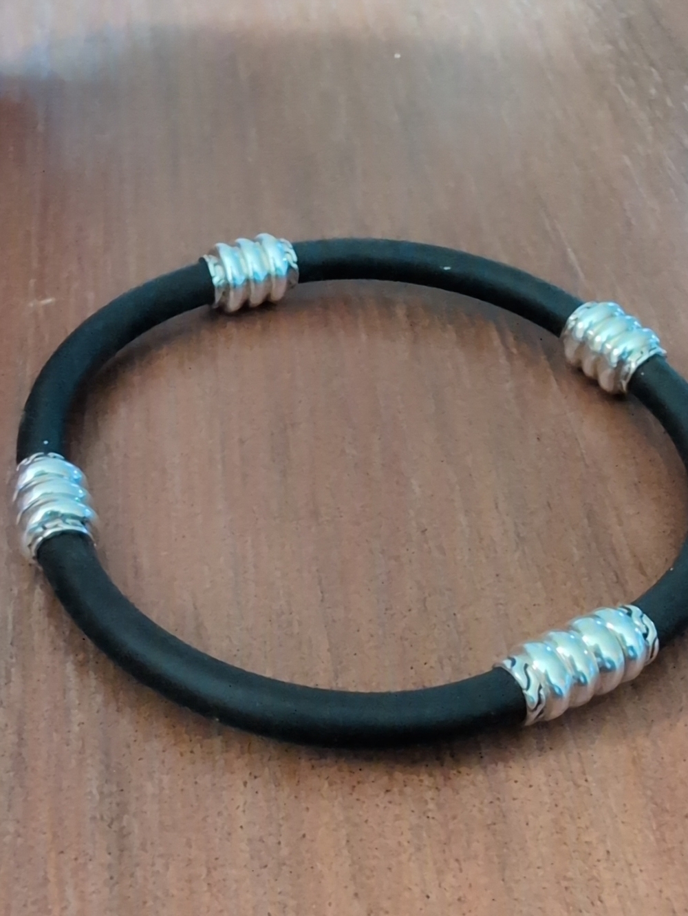 John Hardy Black & Sterling Sliver Bracelet